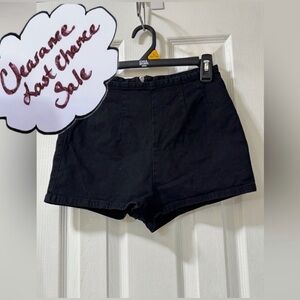 BDG Women’s Size 25 High Waist Black Mini Shorts With Back Zipper